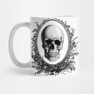Skull and flowers Mug